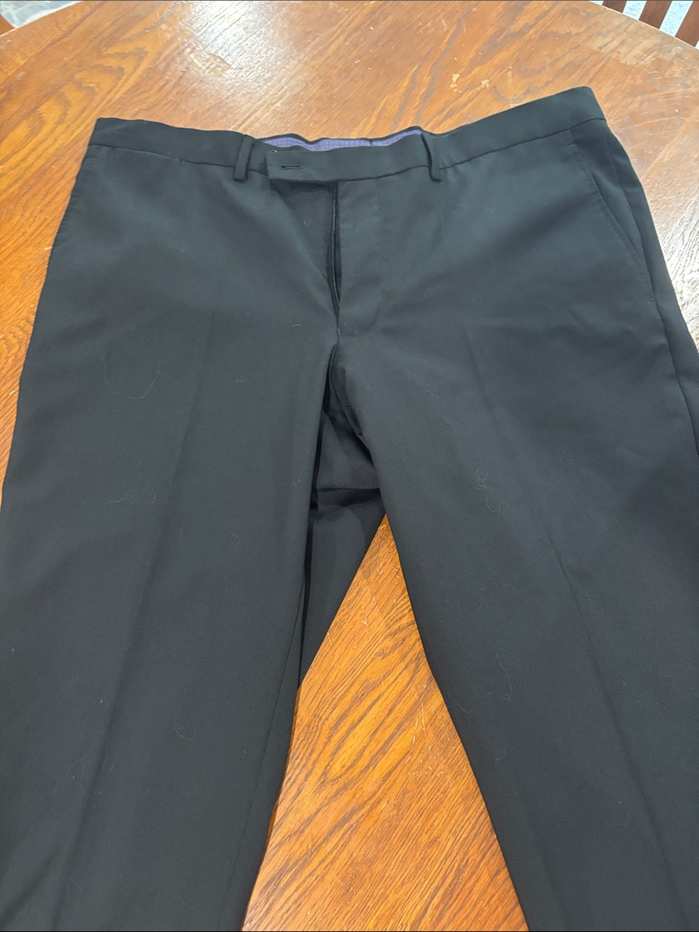 Ted Baker London Black Men's Dress Pants - 38 R unhemmed